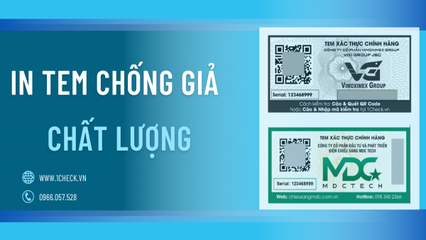 In tem chống giả sản phẩm chất lượng